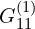 G_{11}^{(1)}