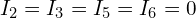 I_2=I_3=I_5=I_6=0