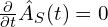 \frac{\partial}{\partial t} \hat{A}_S(t) =0