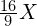 \frac{16}{9}X