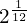 2^{\frac{1}{12}}