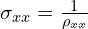 \sigma_{xx}=\frac{1}{\rho_{xx}}