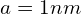 a=1nm