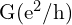 \mathrm{G(e^2/h)}