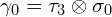 \gamma_0=\tau_3 \otimes\sigma_0