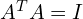 A^{T}A=I