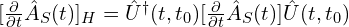 [\frac{\partial}{\partial t}\hat{A}_S(t)]_H=\hat{U}^{\dagger}(t, t_0)[\frac{\partial}{\partial t}\hat{A}_S(t)]\hat{U}(t, t_0)